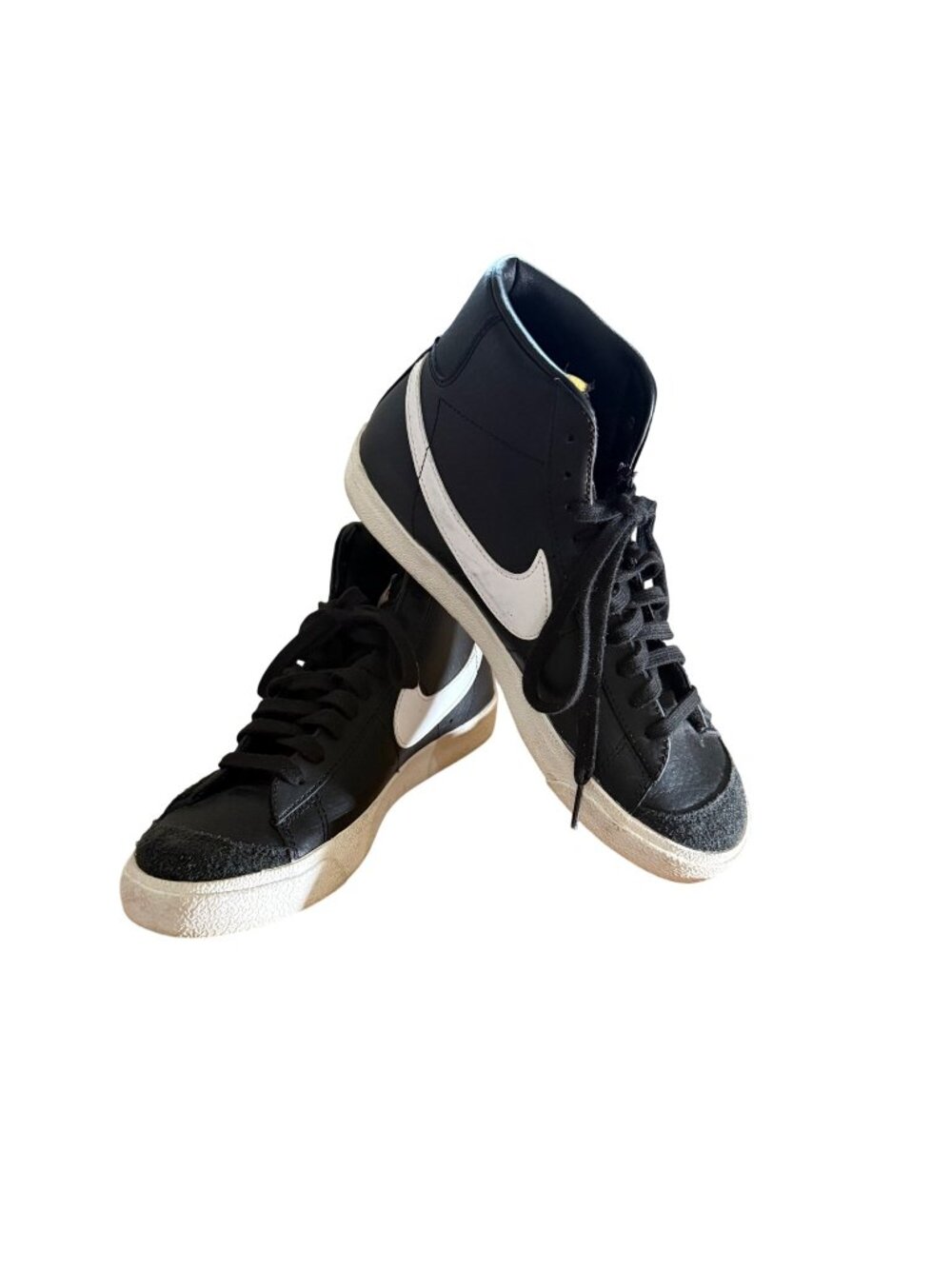 Nike Mens Size 7.5 Black Sail Blazer Mid 77 Vintage Suede Leather Sneakers Shoes